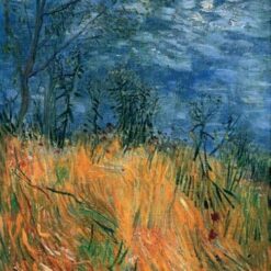 Edge of a Wheatfield with Poppies (1887) by Vincent van Gogh – High-Quality Canvas Oil Painting by Dafen Village Studio