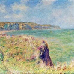 Edge of the Cliff at Pourville by Claude Monet – Original Oil Painting Reproduction by Dafen Village Artists