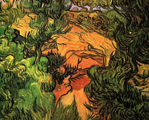 Dafen Village Oil Painting Studio – Entrance to a Quarry (1889) by Vincent van Gogh – High-Quality Handmade Art