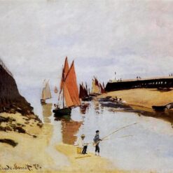 Handcrafted Entrance to the Port of Trouville (1870) Oil Painting by Claude Monet - Custom Impressionist Art from Dafen Village