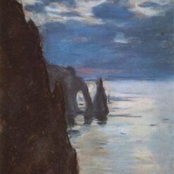 Custom Oil Painting of Etretat, the Needle Rock and Porte d'Aval by Claude Monet – Beautiful Seascape Art – Created by Skilled Dafen Village Artists