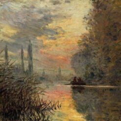 Premium Reproduction of Claude Monet’s Evening at Argenteuil (1876) - Handcrafted Oil Painting from Dafen Village Studio