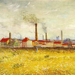 Classic Van Gogh Reproduction - Factories at Asnieres, 1887 Oil Painting from Dafen Village Artists