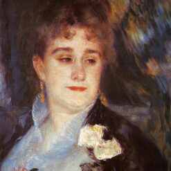 Pierre-Auguste Renoir "First Portrait of Madame Georges Charpeitier" (1876-1877) – Handcrafted Oil Painting Reproduction for Elegant Portraiture Decor