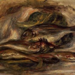 Pierre-Auguste Renoir "Fish" (c.1919) – Handcrafted Oil Painting Reproduction for Elegant Still Life or Coastal Decor