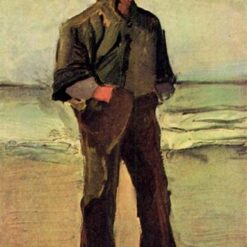 Classic Vincent van Gogh's Fisherman on the Beach – 1882 Painting Handcrafted by Dafen Village Artists