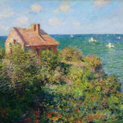Claude Monet's Fisherman's Cottage at Varengeville 1882 – Realistic Impressionist Oil Painting for Your Home