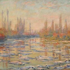 Custom Claude Monet Floating Ice on the Seine (1880) Oil Painting | Dafen Village Studio's Expert Craftsmanship