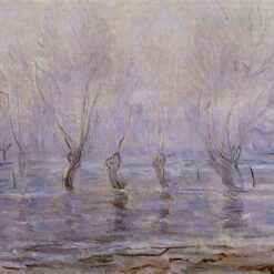 Giverny Flood Scene by Claude Monet, 1896-1897 - Custom Oil Painting Reproduction, Handmade at Dafen Village Studio