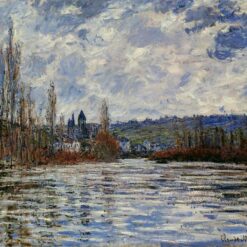 Hand-Painted Flood of the Seine at Vetheuil (1881) by Claude Monet – Impressionist Landscape Oil Painting by Dafen Village Artists