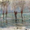 Custom Impressionist Art: Claude Monet Flood Waters (1896) - Dafen Village Oil Painting Reproduction