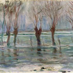 Custom Impressionist Art: Claude Monet Flood Waters (1896) - Dafen Village Oil Painting Reproduction