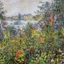Impressionist Floral Artwork: Flowers at Vetheuil (1881) by Claude Monet - Authentic Oil Painting from Dafen Village