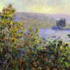 Handcrafted Impressionist Floral Oil Painting | Flowers Beds at Vetheuil by Claude Monet (1881) | Dafen Village Art Studio