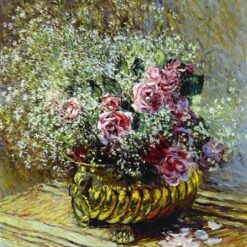 Custom Oil Painting of Flowers in a Pot by Claude Monet (1878) | High-Quality Reproduction from Dafen Village Studio