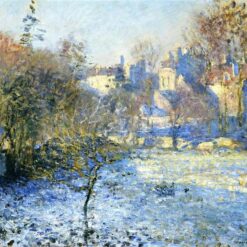 Frost by Claude Monet (1875) – Hand-Painted Winter Scene, High-Quality Custom Oil Painting from Dafen Village