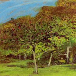 Claude Monet Fruit Trees (1874) - Stunning Impressionist Oil Painting from Dafen Village Studio