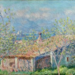 Authentic Impressionist Oil Painting of Gardener's House at Antibes by Claude Monet (1888), Handcrafted in Dafen Village