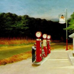 Vintage Edward Hopper Gas (1940) Oil Painting - Premium Quality Hand-Painted Reproduction