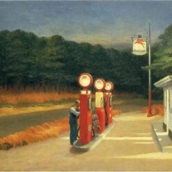 Edward Hopper "Gas" 1940 - Authentic Oil Painting Reproduction | Beautiful Fine Art Canvas for Collectors