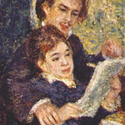 Pierre-Auguste Renoir "Georges Riviere and Margot" (1876) – Handcrafted Oil Painting Reproduction for Elegant Portrait Decor