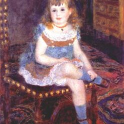 Renoir "Georgette Charpentier Seated" 1876 – Premium Oil Painting Reproduction from Dafen Village Art Studio