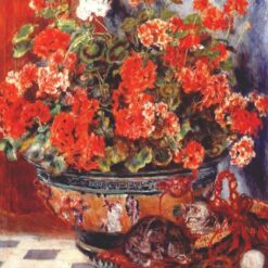 Buy Renoir "Geraniums and Cats" 1881 – High-Quality Oil Painting Reproduction by Dafen Village Artists