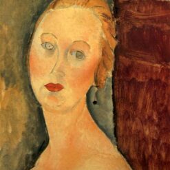 Amedeo Modigliani "Germaine Survage with Earrings" 1918 - Authentic Oil Painting Reproduction | Elegant Canvas Art from Dafen Village