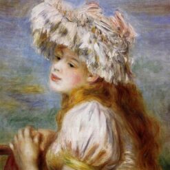 Renoir "Girl in a Lace Hat" 1891 – Premium Oil Painting Reproduction from Dafen Village Art Studio