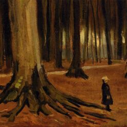 Classic Oil Painting Reproduction of Girl in the Woods (1882) by Vincent van Gogh – Made in Dafen Village