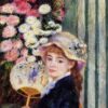 Girl with Flowers" by Pierre-Auguste Renoir – 1888 Oil Painting Reproduction – Custom Art from Dafen Village