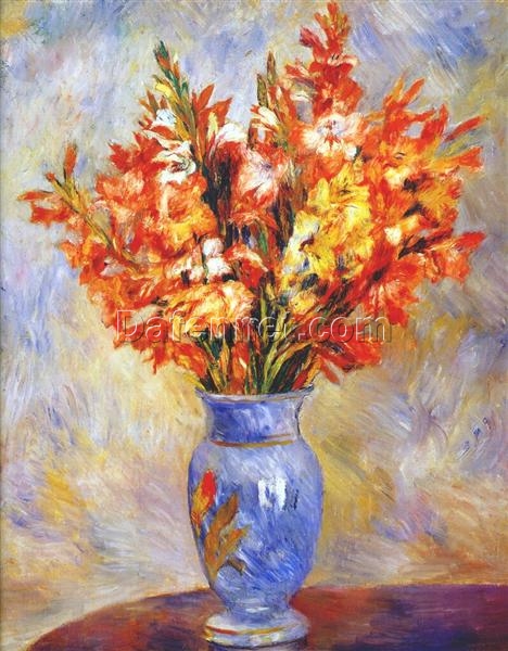 Pierre-Auguste Renoir “Gladioli” (1884) Oil Painting Reproduction – Hand-painted Masterpiece from Dafen Village