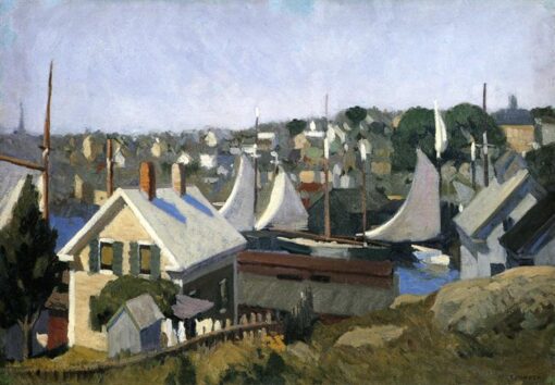 Gloucester Harbor” by Edward Hopper – Stunning Oil Painting Reproduction | High-Quality Hand-Painted Canvas Art for Home Décor