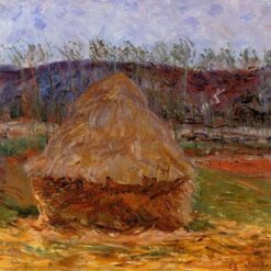 Claude Monet's "Grainstack at Giverny" 1889 - Hand-Painted Impressionist Oil Painting