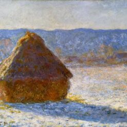Claude Monet’s 1891 Snowy Grainstack Morning – High-Quality Custom Oil Reproduction | Dafen Village
