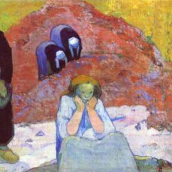 Grape Harvest at Arles" by Paul Gauguin 1888 - Hand-Painted Oil Painting Reproduction | Fine Art Canvas from Dafen Village