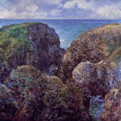 Custom Oil Painting Reproduction of Claude Monet's Group of Rocks at Port-Goulphar – Dafen Village Masterpiece