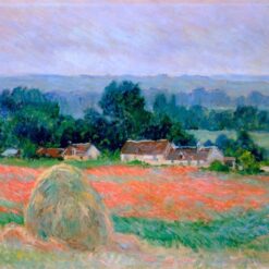 Custom Haystack at Giverny Oil Painting by Claude Monet (1886), Handmade at Dafen Village, Perfect for Art Lovers