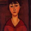 Buy Modigliani's "Head of a Young Girl" 1916 - Premium Oil Painting Reproduction | Handcrafted Canvas Art for Home Décor