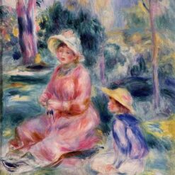 Pierre-Auguste Renoir "Head of a Young Woman (Red Hat)" (1890) Oil Painting Reproduction – Hand-painted Masterpiece from Dafen Village