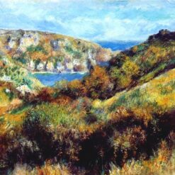 Renoir "Hills Around Moulin Huet Bay" 1883 – Premium Oil Painting Reproduction from Dafen Village Art Studio