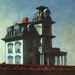 House by the Railroad" by Edward Hopper - 1925 Oil Painting Reproduction | Beautiful Hand-Painted Canvas Artwork for Art Collectors
