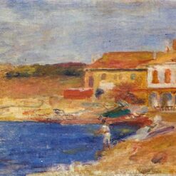 Pierre-Auguste Renoir "Houses by the Sea" (1912) Oil Painting Reproduction – Hand-painted Masterpiece from Dafen Village