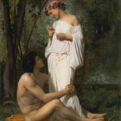 Idylle" by Bouguereau | Hand-painted Oil Painting Reproduction of 1851 Masterpiece