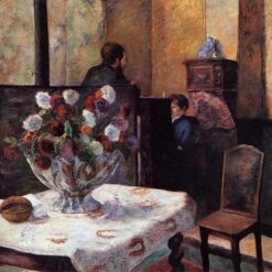 Paul Gauguin "Interior of the Painter's House, rue Carcel" 1881 - Oil Painting Reproduction | Artistic View of French Home