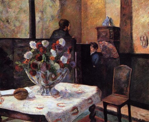 Paul Gauguin “Interior of the Painter’s House, rue Carcel” 1881 – Oil Painting Reproduction | Artistic View of French Home
