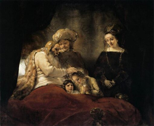 Rembrandt ‘Jacob Blessing the Children of Joseph’ 1656 – A Stunning Masterpiece of Patriarchal Blessings