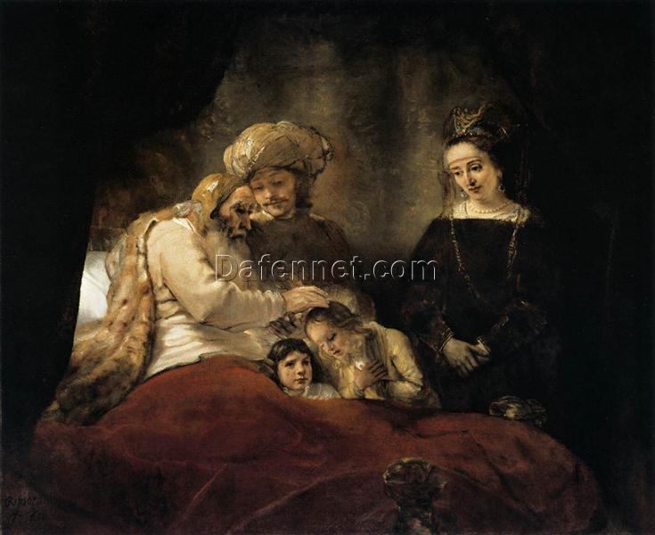 Rembrandt ‘Jacob Blessing the Children of Joseph’ 1656 – A Stunning Masterpiece of Patriarchal Blessings