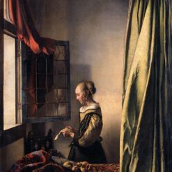Buy Johannes Vermeer 'Girl Reading a Letter at an Open Window' (1657) – A Timeless Scene of Elegance and Thoughtfulness