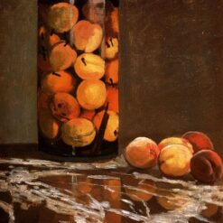 Claude Monet's Jar of Peaches (1866) - Reproduction of Iconic Impressionist Still Life, Dafen Village Studio